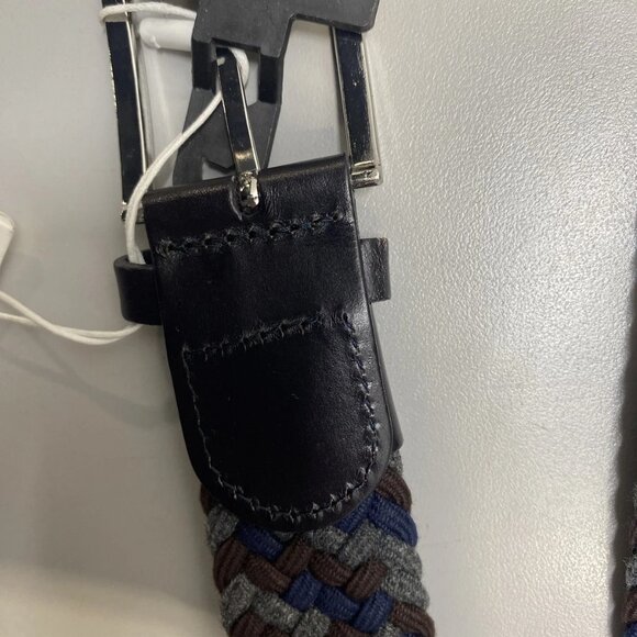 NEW BRAX Men's Haka Woven Multicolor Belt Size S (32-33) Blue/Grey/Brown - Picture 2 of 15